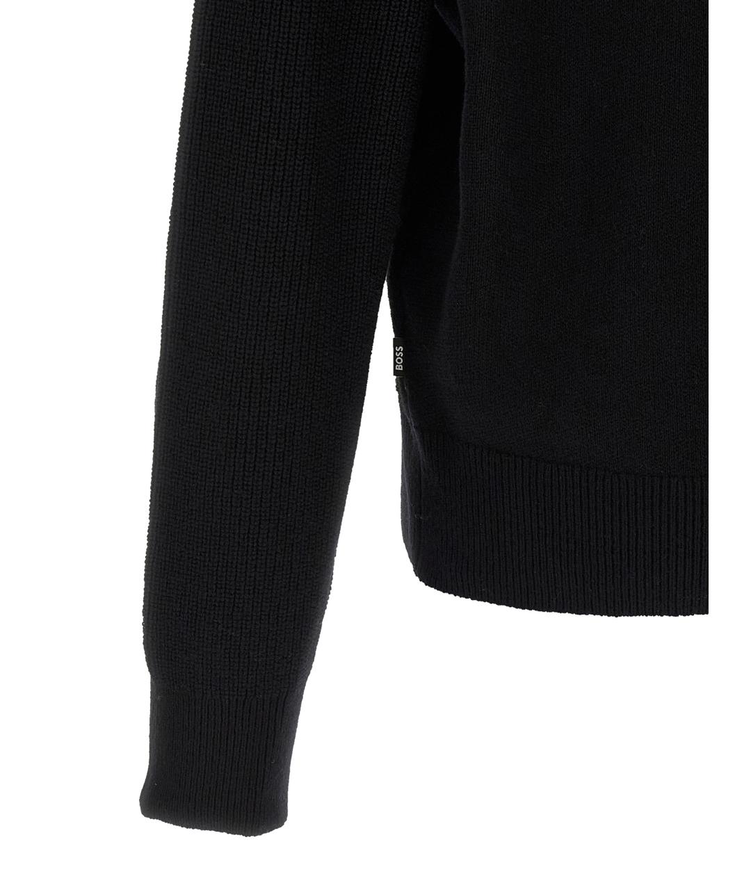 HUGO BOSS Черный шерстяной джемпер / свитер, фото 4