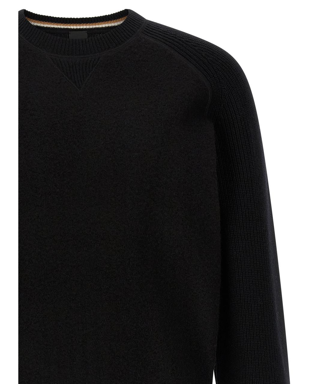 HUGO BOSS Черный шерстяной джемпер / свитер, фото 3