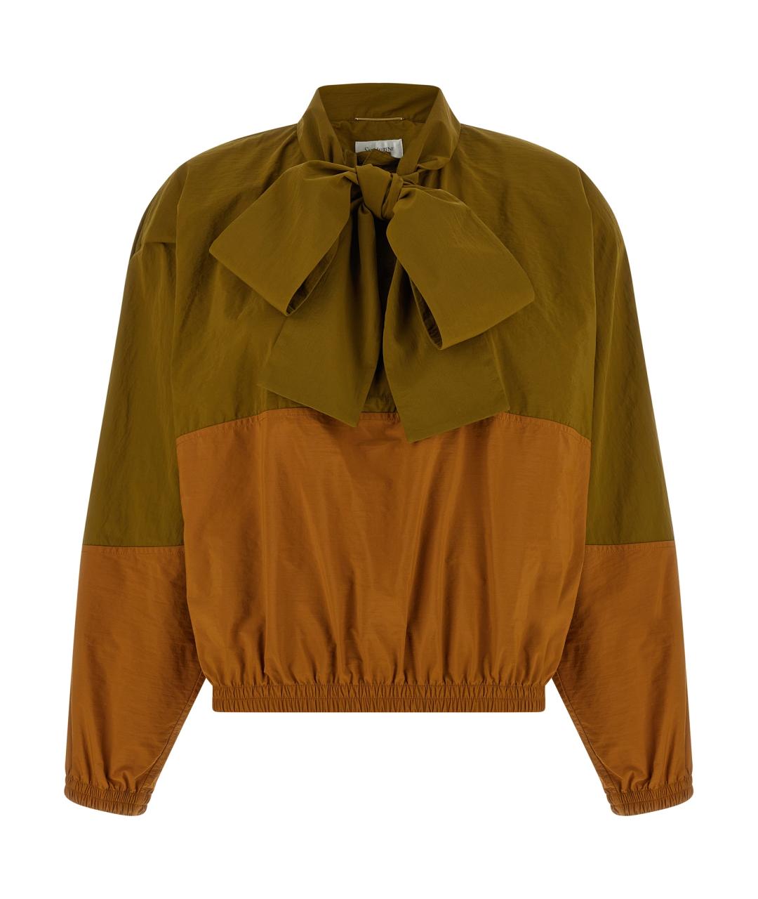 SAINT LAURENT Зеленая полиамидовая куртка, фото 1