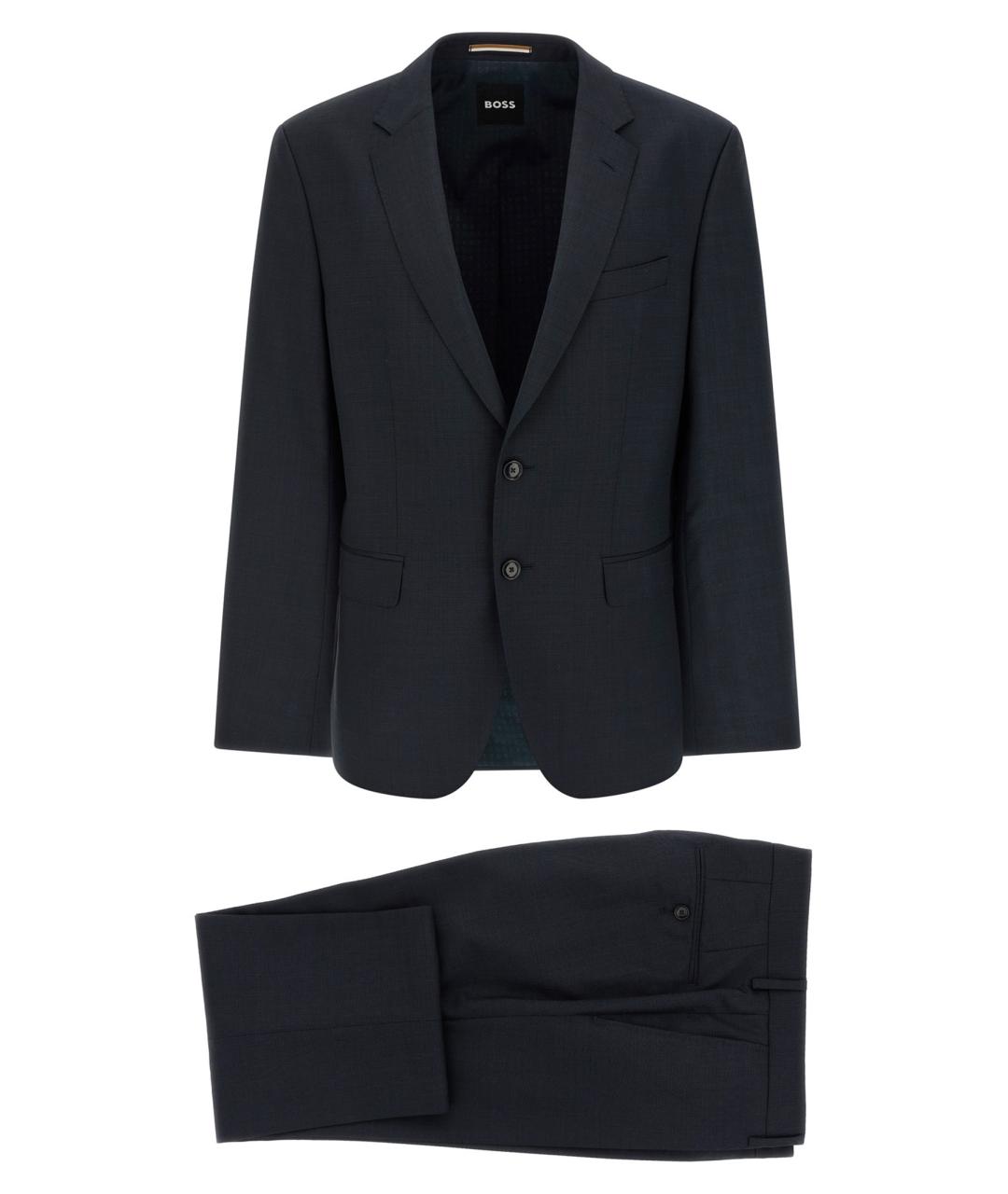 HUGO BOSS Синий классический костюм, фото 1