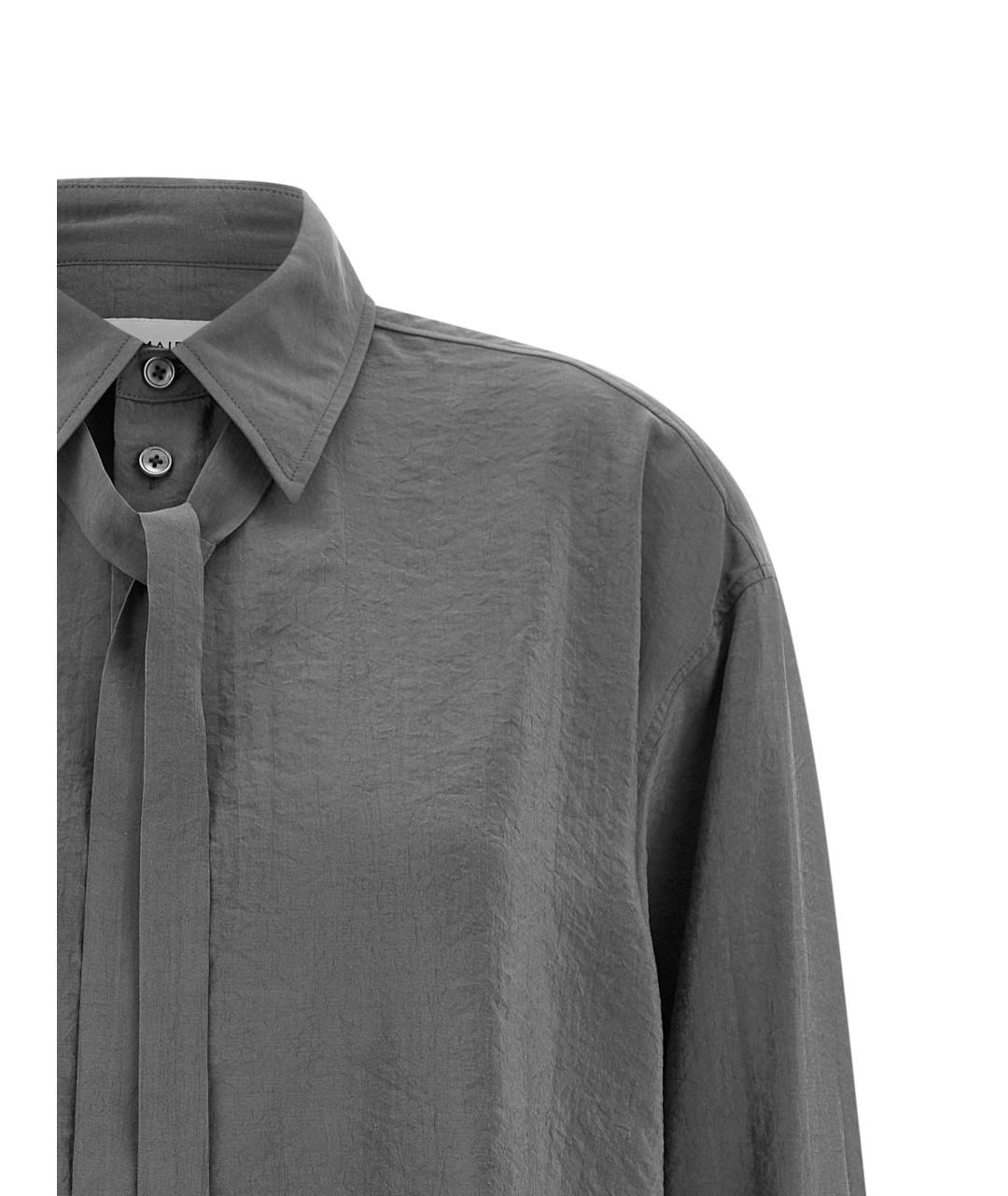 LEMAIRE Серая шелковая рубашка, фото 3