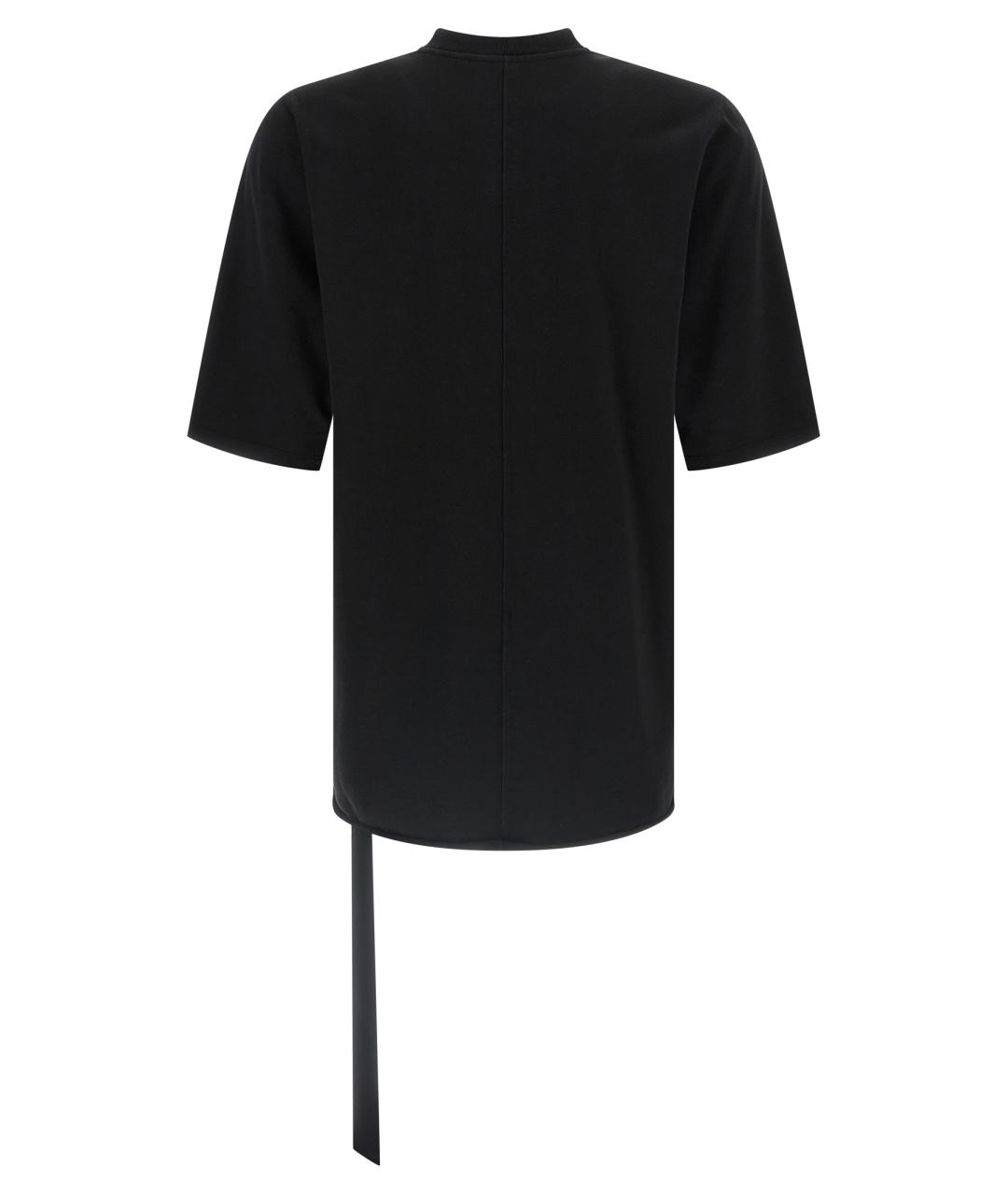 RICK OWENS DRKSHDW Черная хлопковая футболка, фото 2