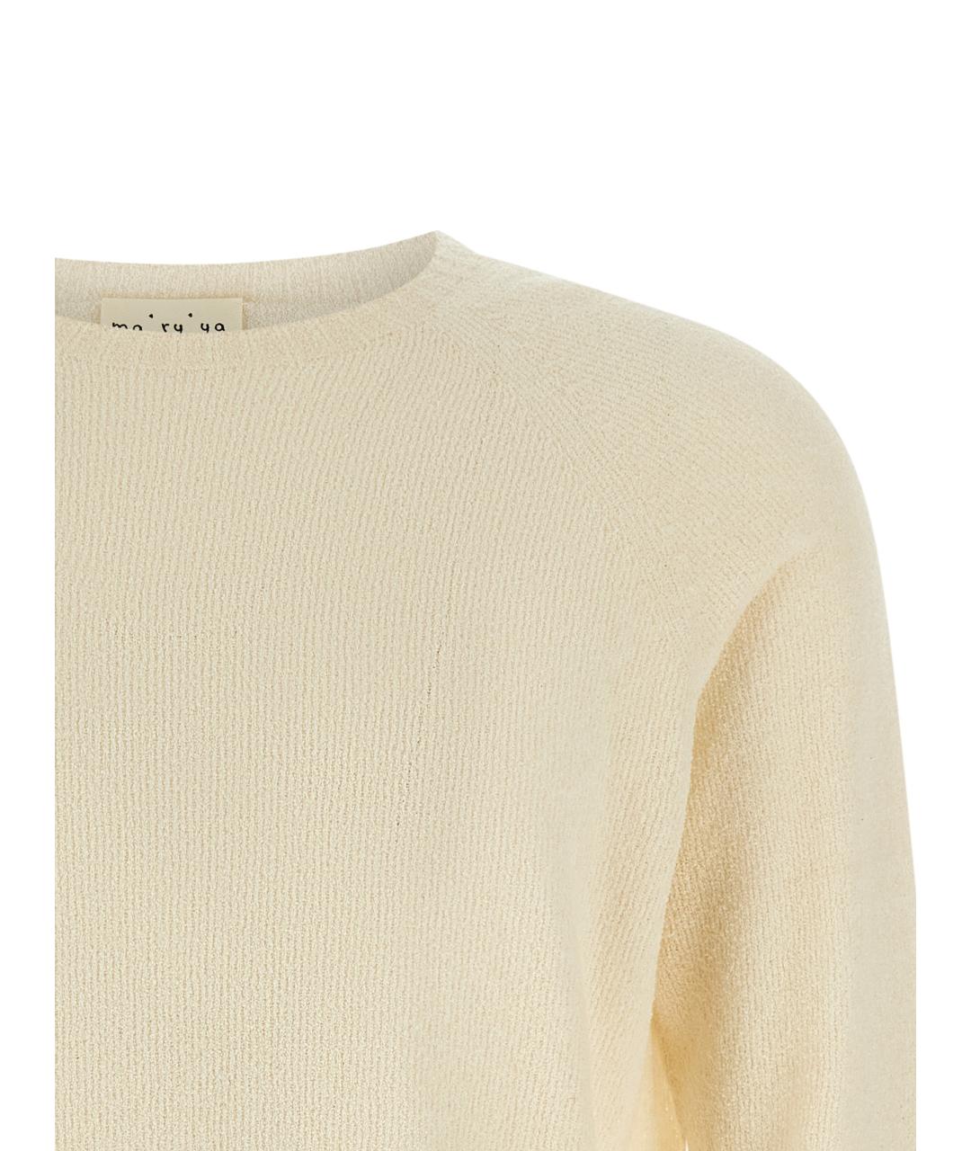 MA'RY'YA Бежевый хлопковый джемпер / свитер, фото 3