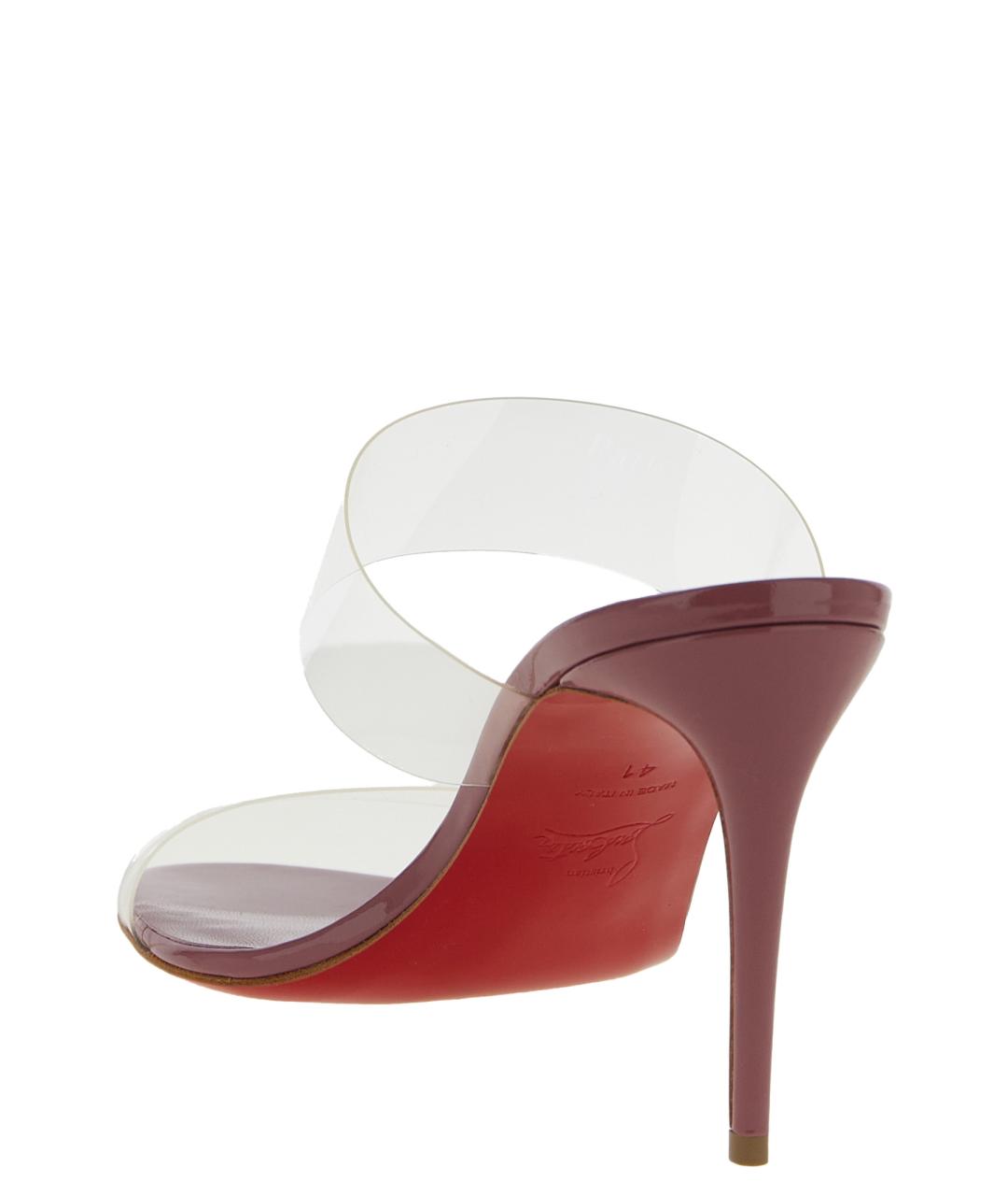 CHRISTIAN LOUBOUTIN Розовые кожаные босоножки, фото 3