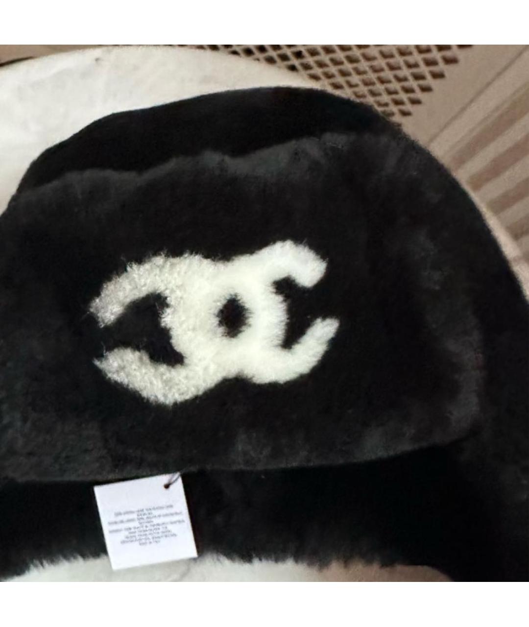 CHANEL Черная шапка, фото 5