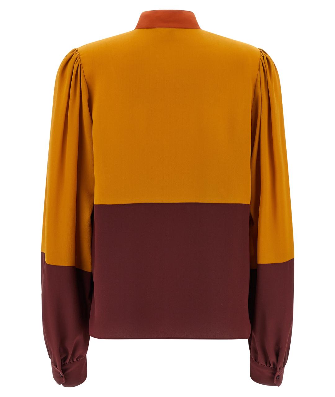 SAINT LAURENT Мульти шелковая блузы, фото 2