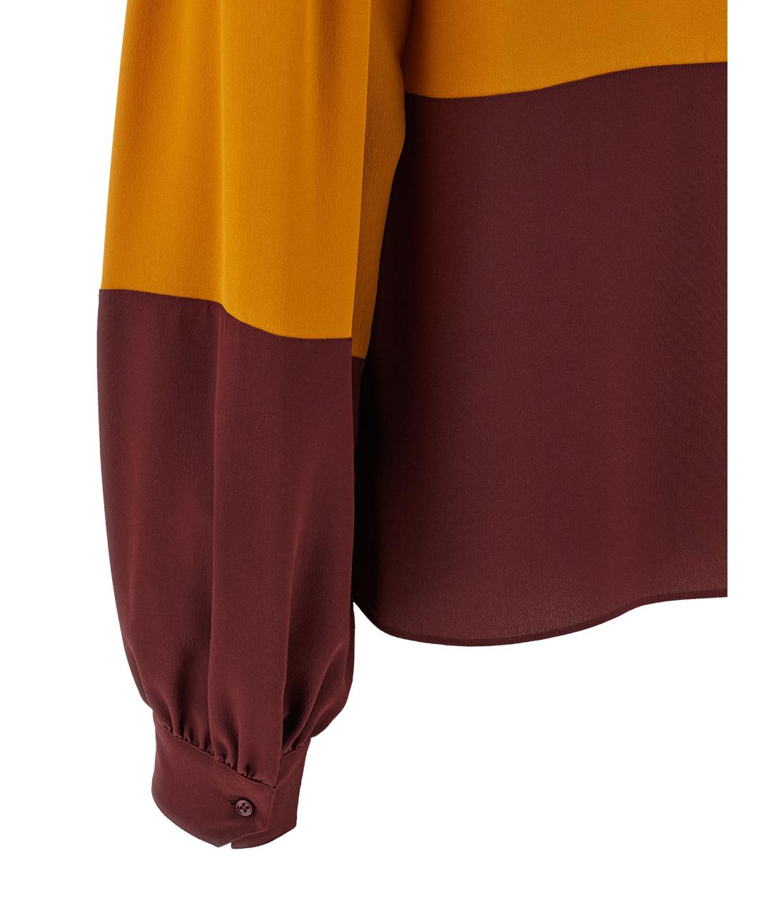 SAINT LAURENT Мульти шелковая блузы, фото 4