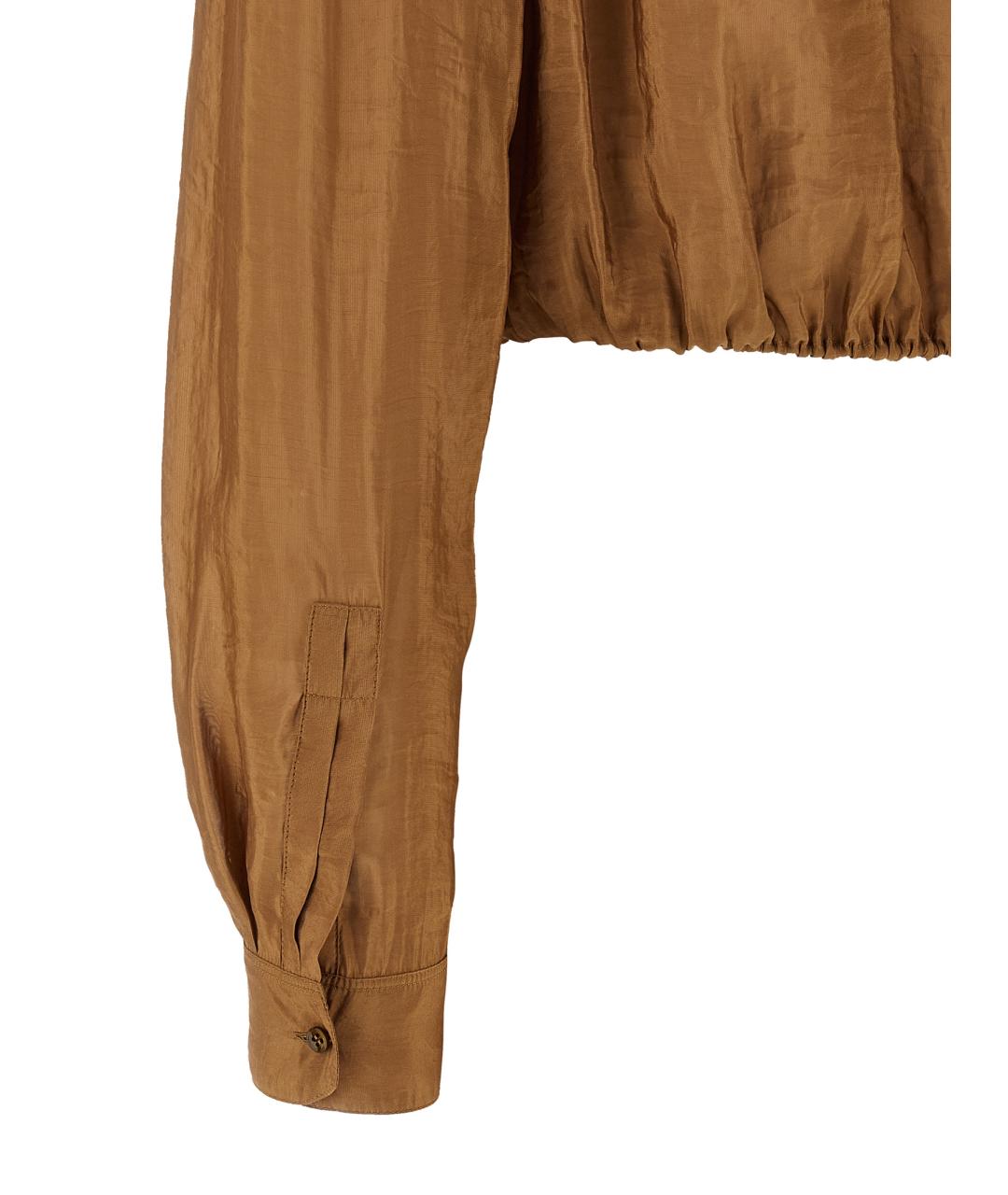 SAINT LAURENT Коричневая блузы, фото 5