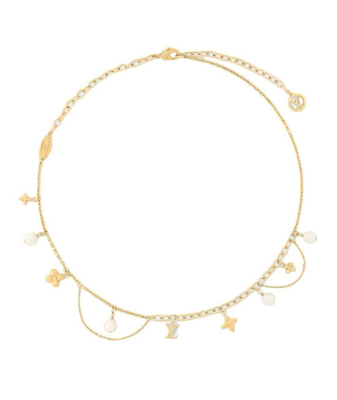 LOUIS VUITTON Золотое металлическое колье, фото 1