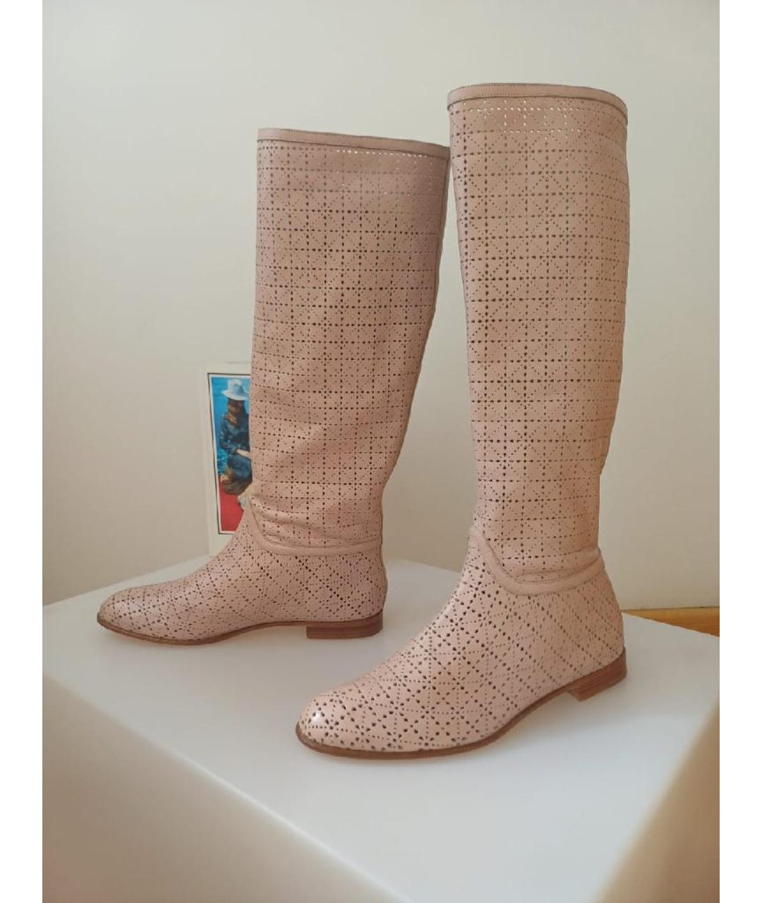 FRATELLI ROSSETTI Розовые кожаные сапоги, фото 4