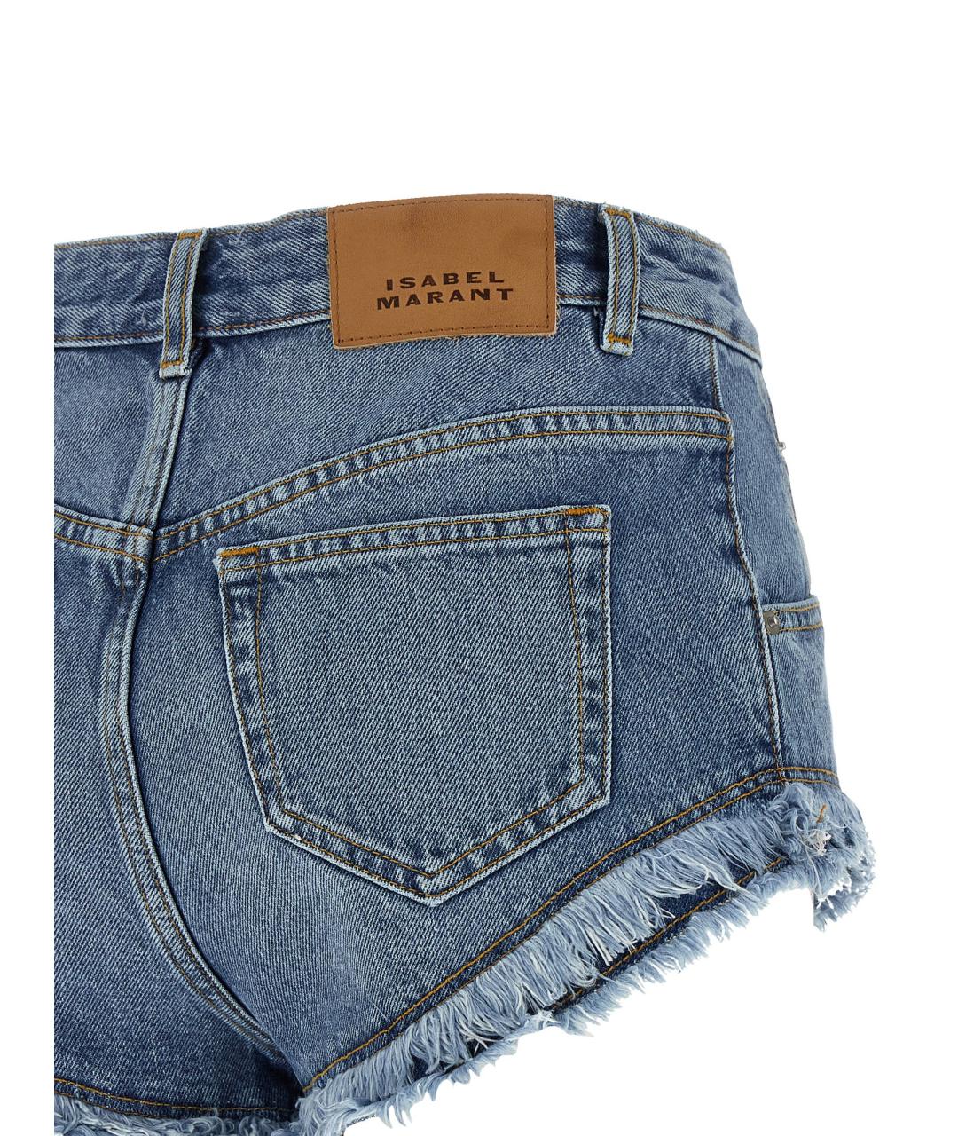 ISABEL MARANT Голубые хлопковые шорты, фото 4