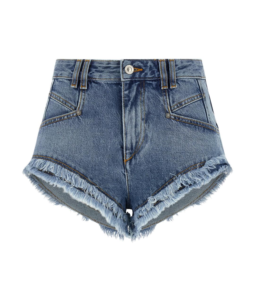 ISABEL MARANT Голубые хлопковые шорты, фото 1