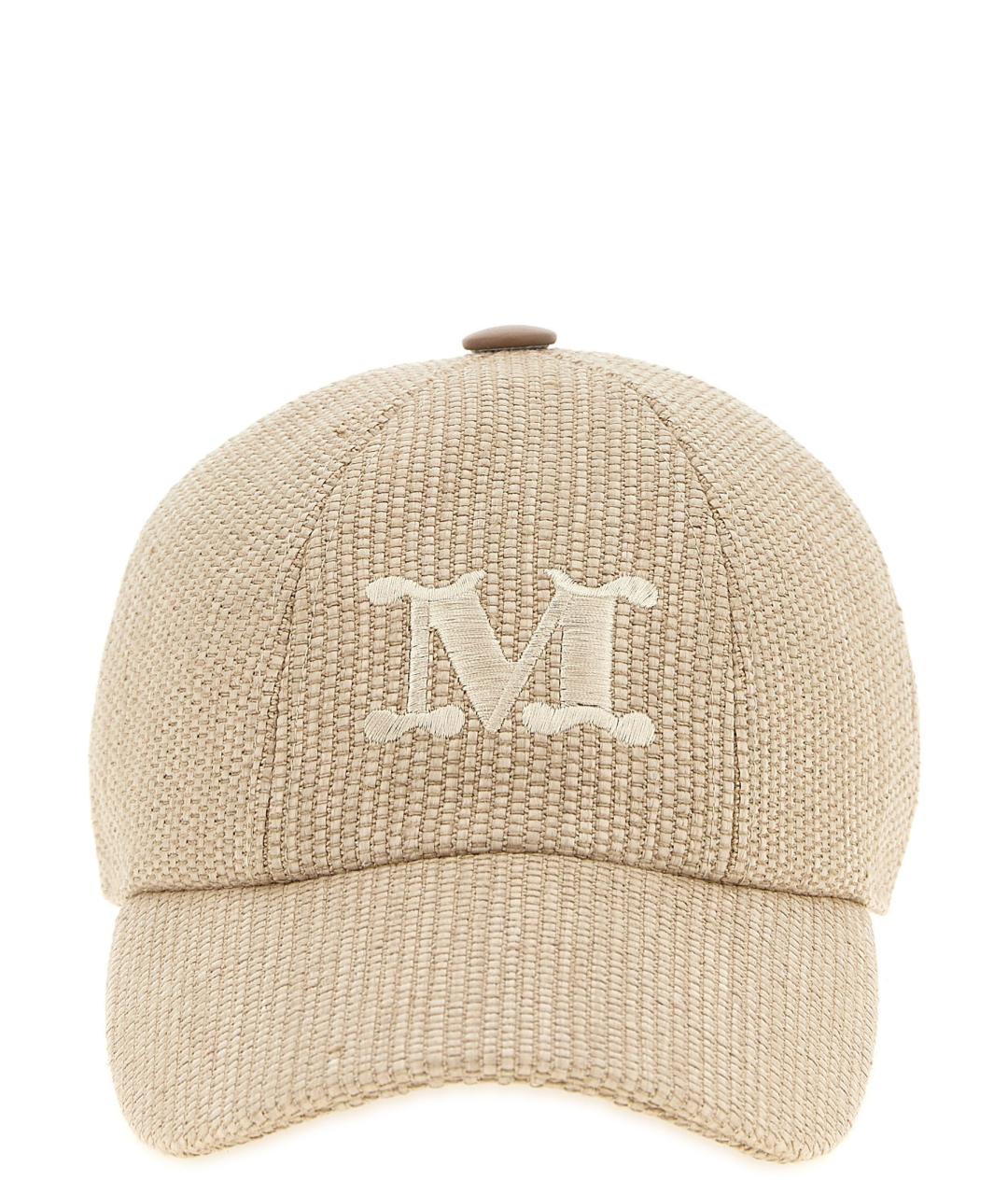 MAX MARA Бежевая хлопковая шляпа, фото 1