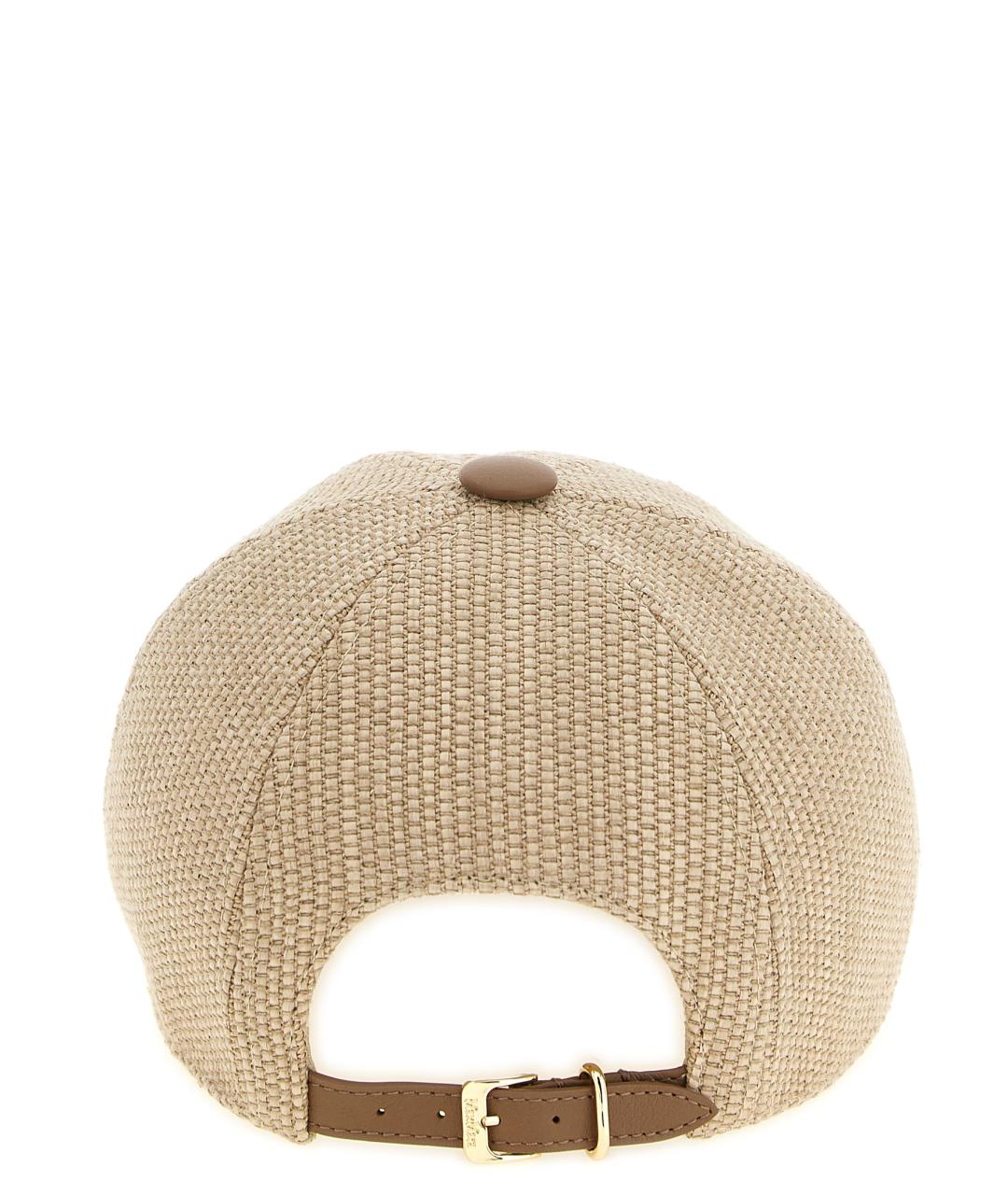MAX MARA Бежевая хлопковая шляпа, фото 3