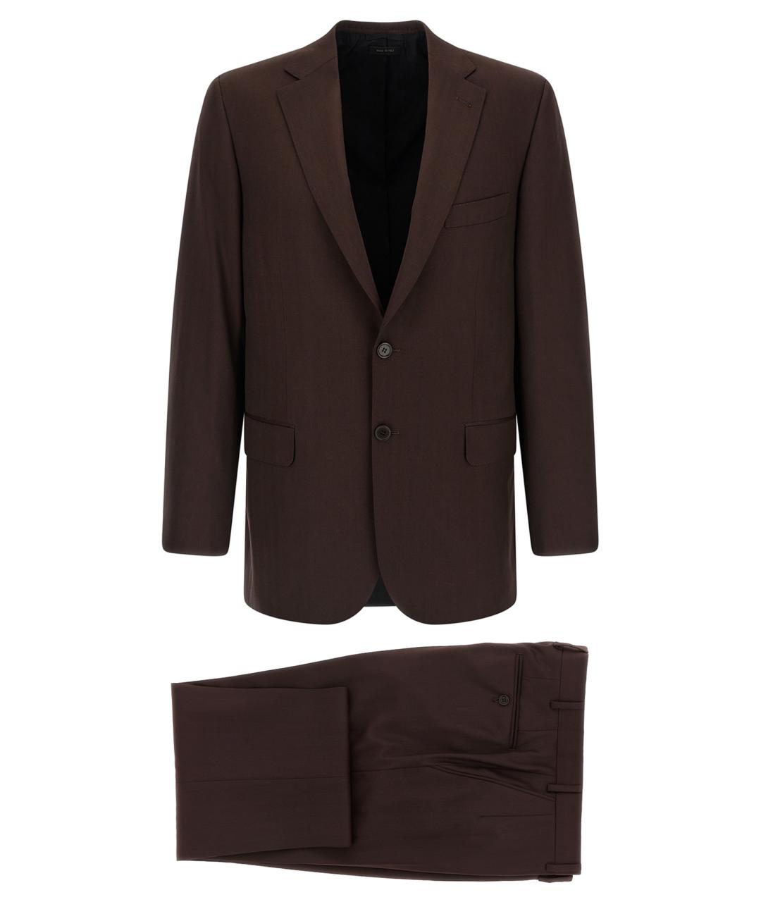BRIONI Коричневый классический костюм, фото 1