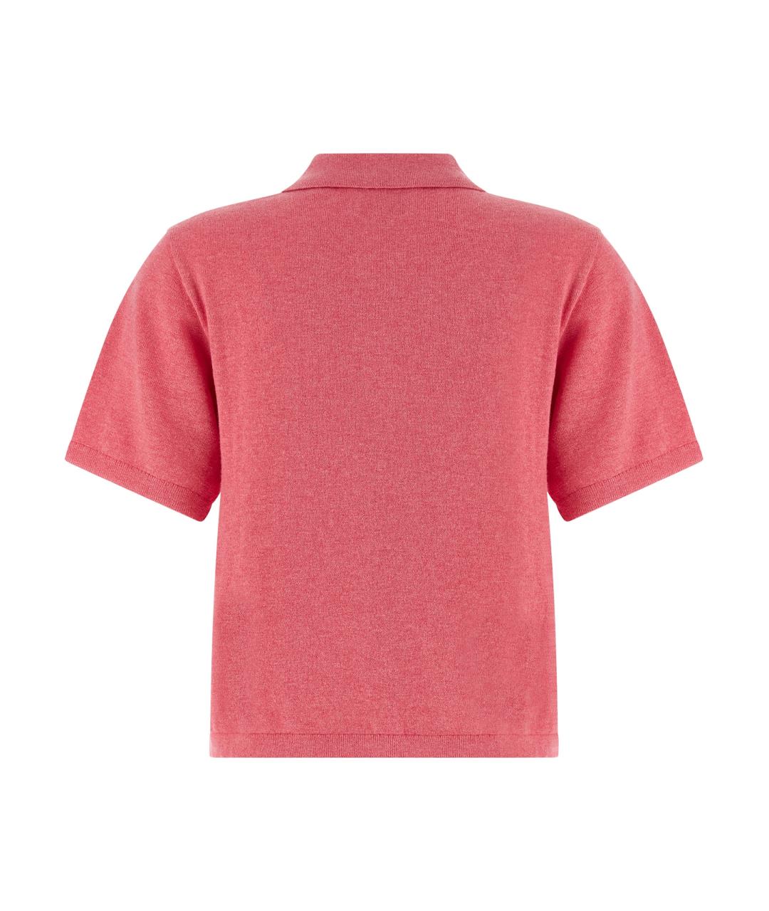 ISABEL MARANT ETOILE Розовая хлопковая футболка, фото 2