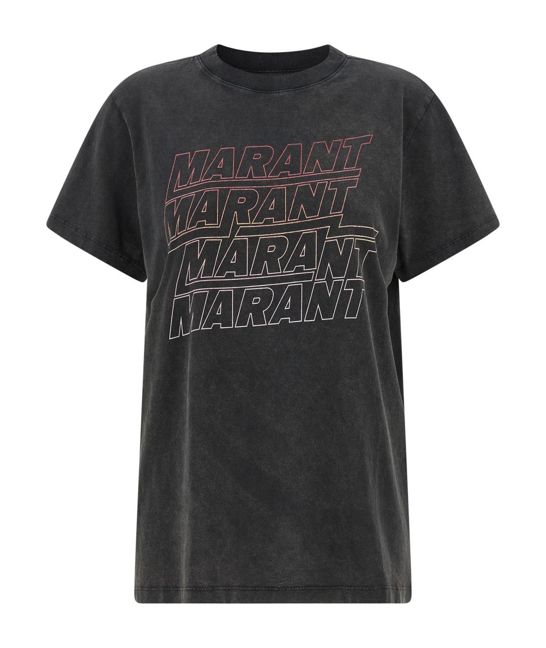 ISABEL MARANT ETOILE Серая хлопковая футболка, фото 1