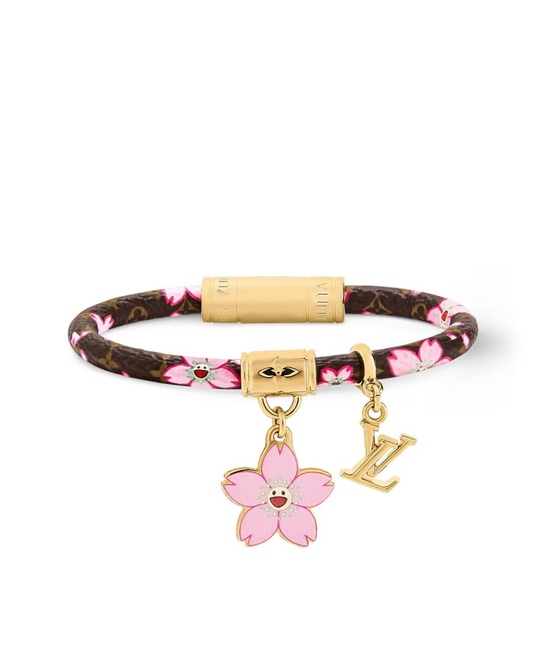 LOUIS VUITTON Коричневый кожаный браслет, фото 5