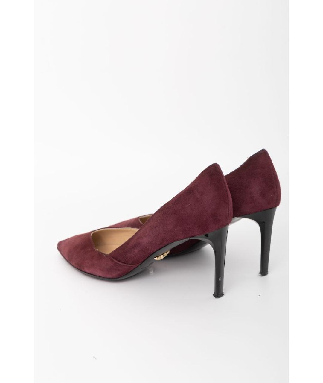 DIANE VON FURSTENBERG Бордовые замшевые туфли, фото 7