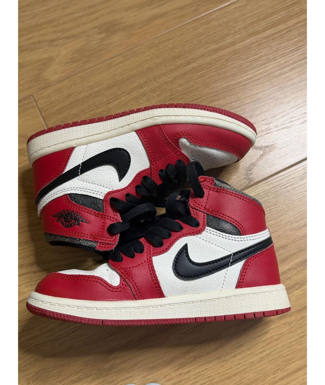 NIKE KIDS Красные кожаные кеды, фото 9