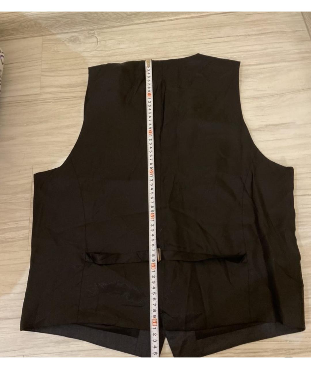 HUGO BOSS Серый шерстяной жилет, фото 6