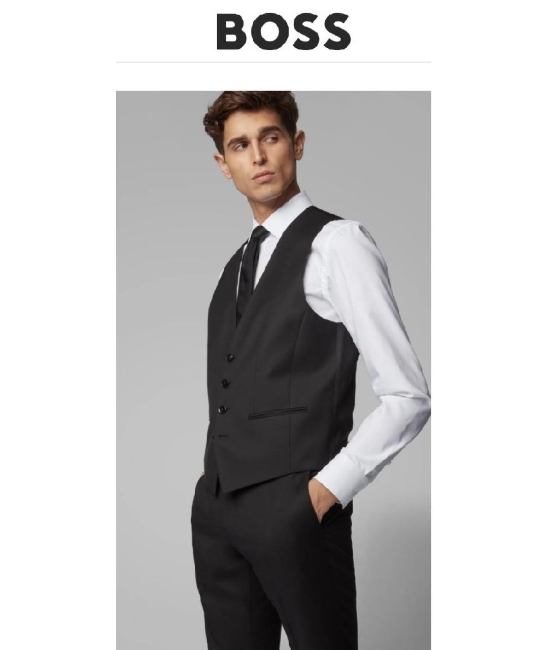 HUGO BOSS Серый шерстяной жилет, фото 2