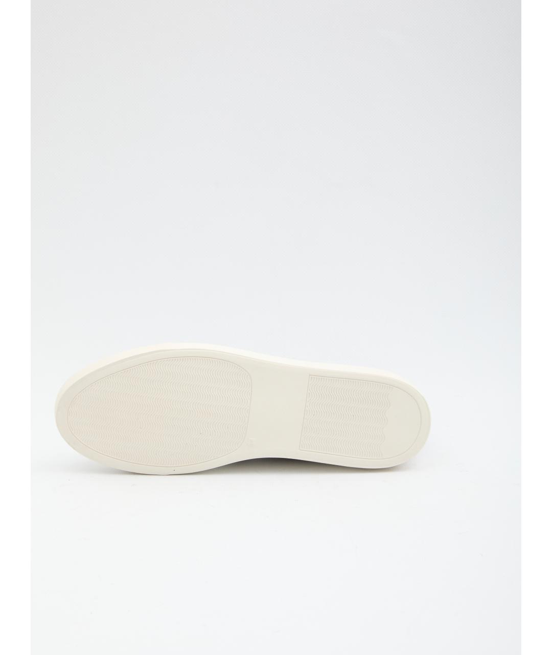 COMMON PROJECTS Черные кожаные низкие кроссовки / кеды, фото 4