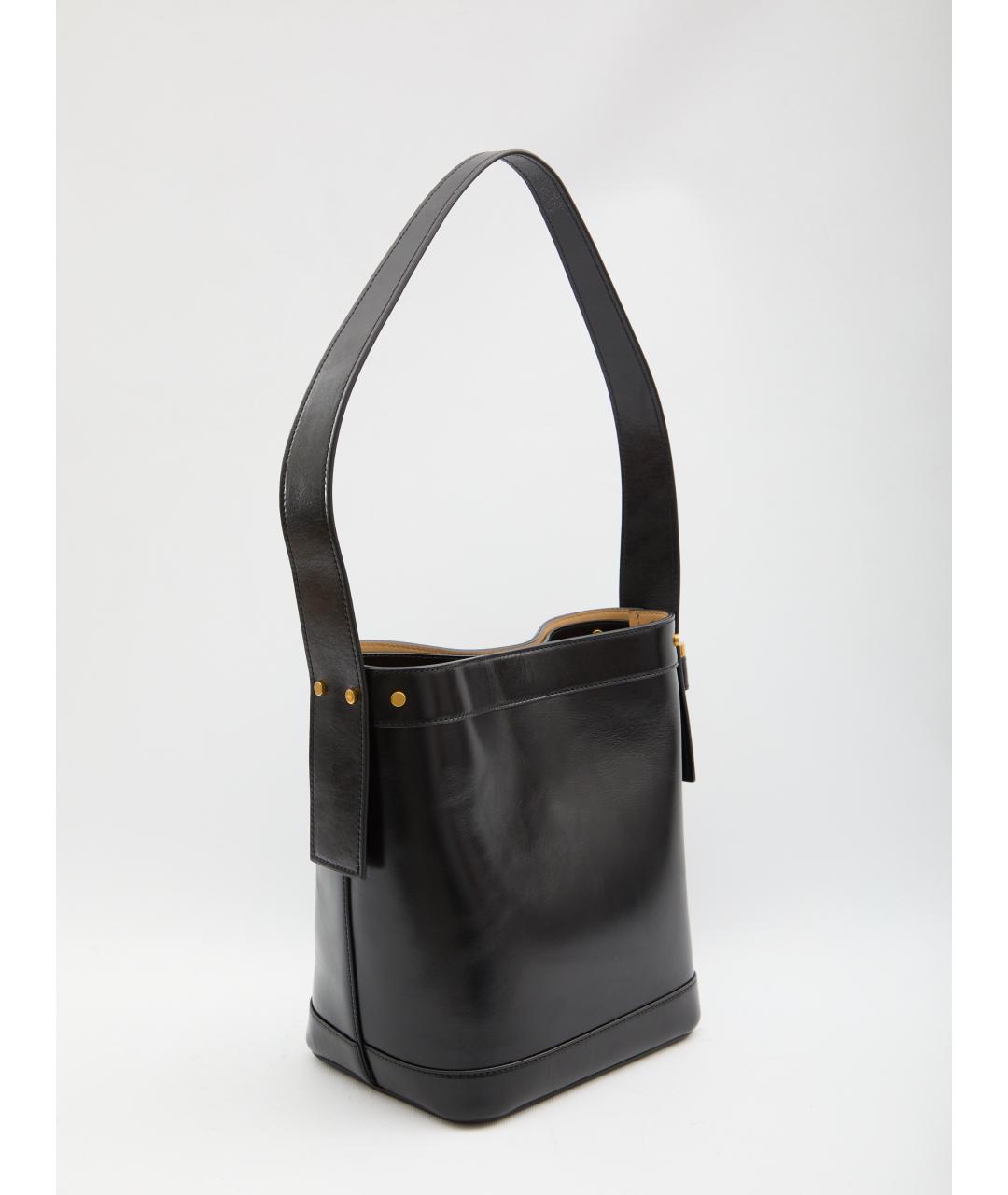 VERSACE Черная кожаная сумка через плечо, фото 2