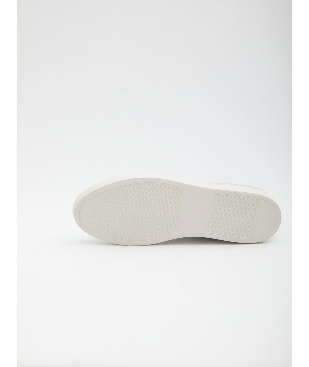 COMMON PROJECTS Серые кожаные низкие кроссовки / кеды, фото 4