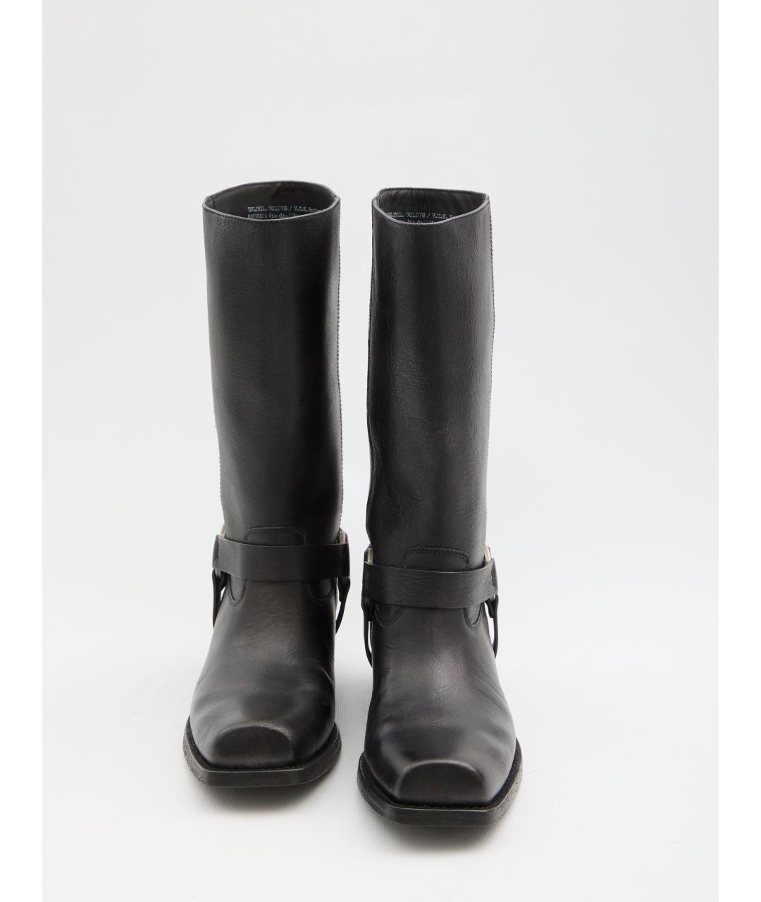 GOLDEN GOOSE DELUXE BRAND Черные кожаные сапоги, фото 5