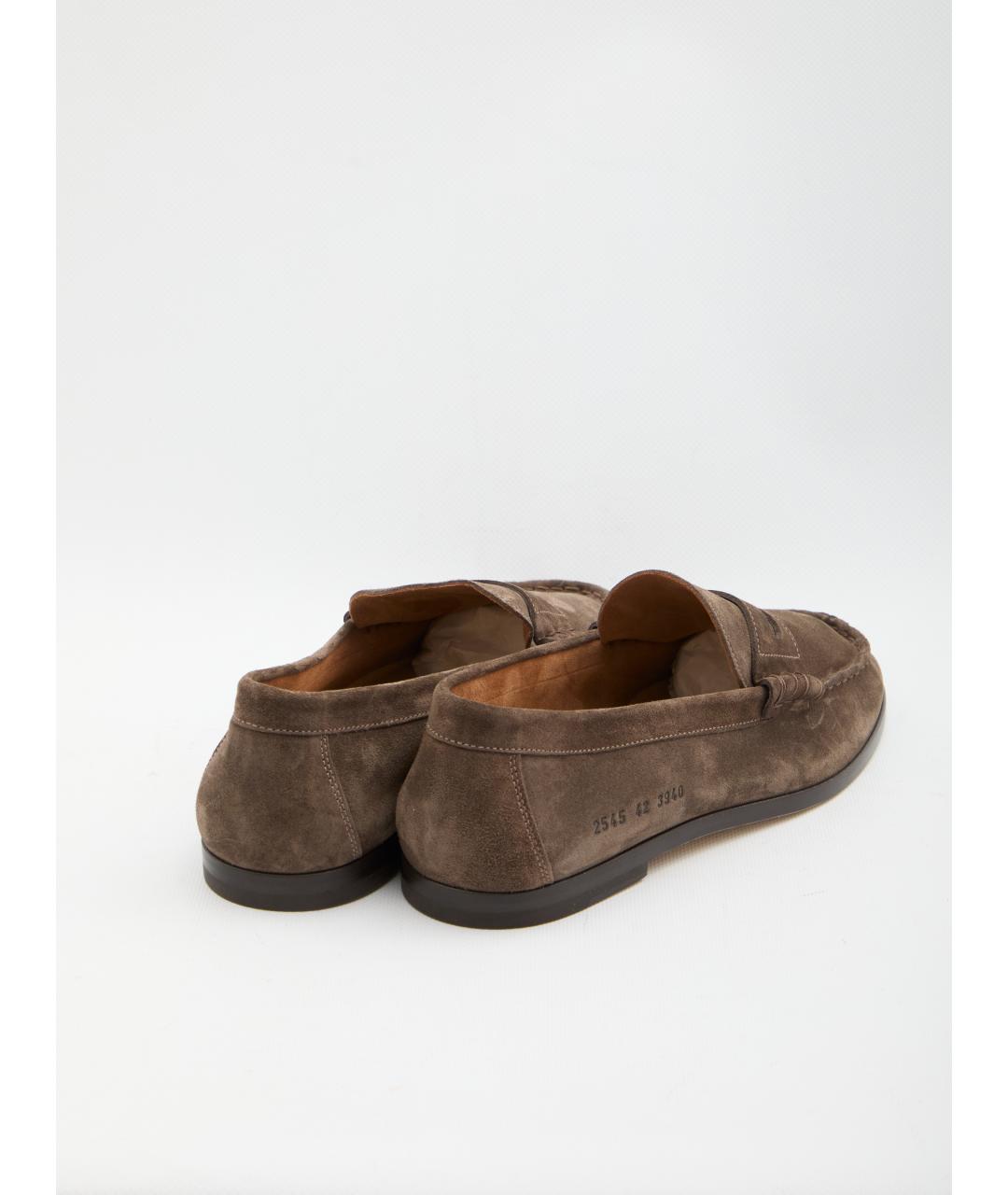 COMMON PROJECTS Коричневые кожаные лоферы, фото 3