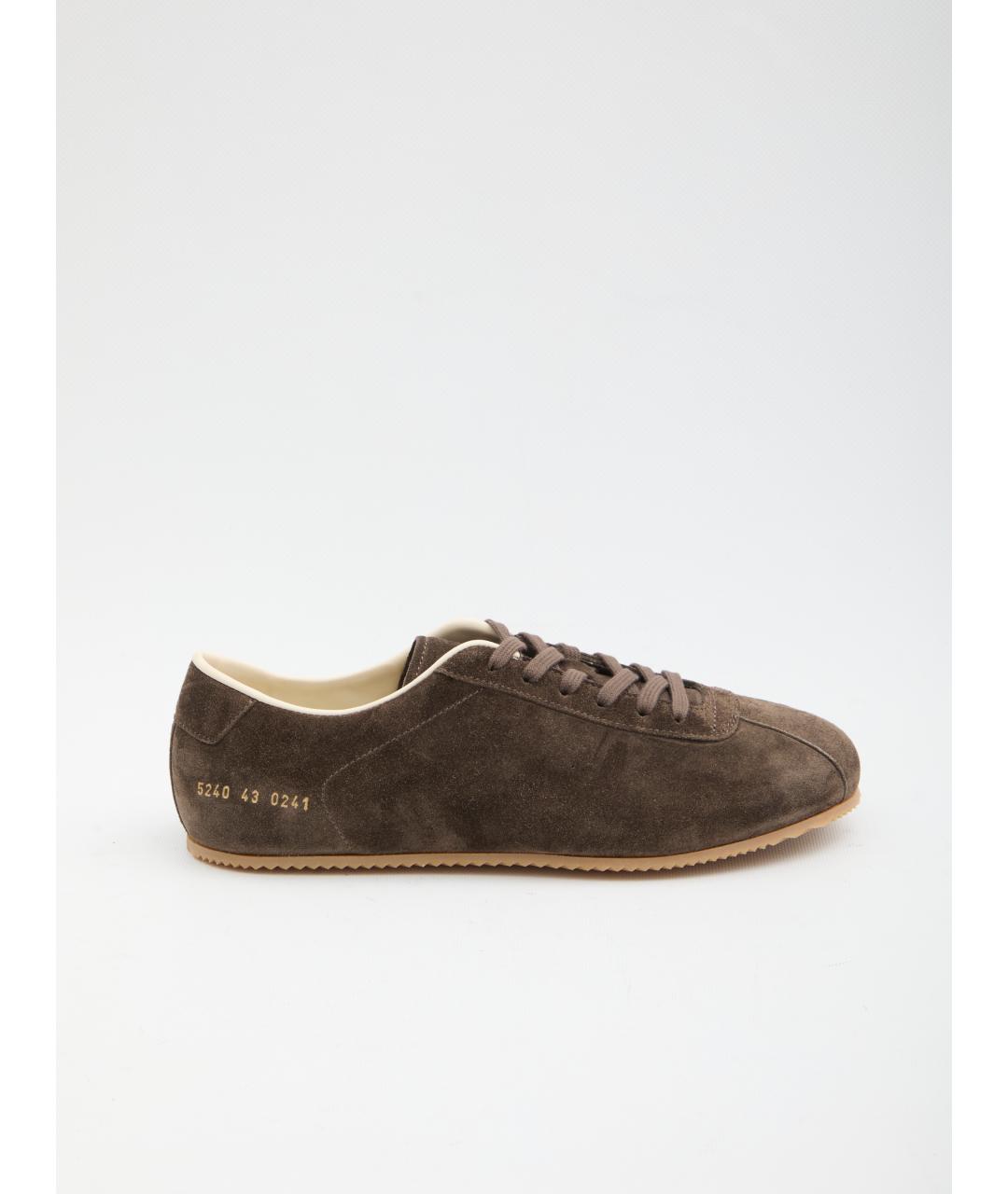 COMMON PROJECTS Хаки замшевые низкие кроссовки / кеды, фото 6