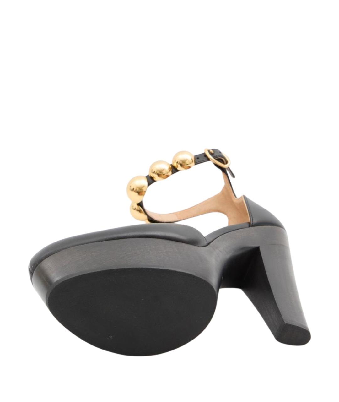 CHLOE Черные кожаные туфли, фото 4