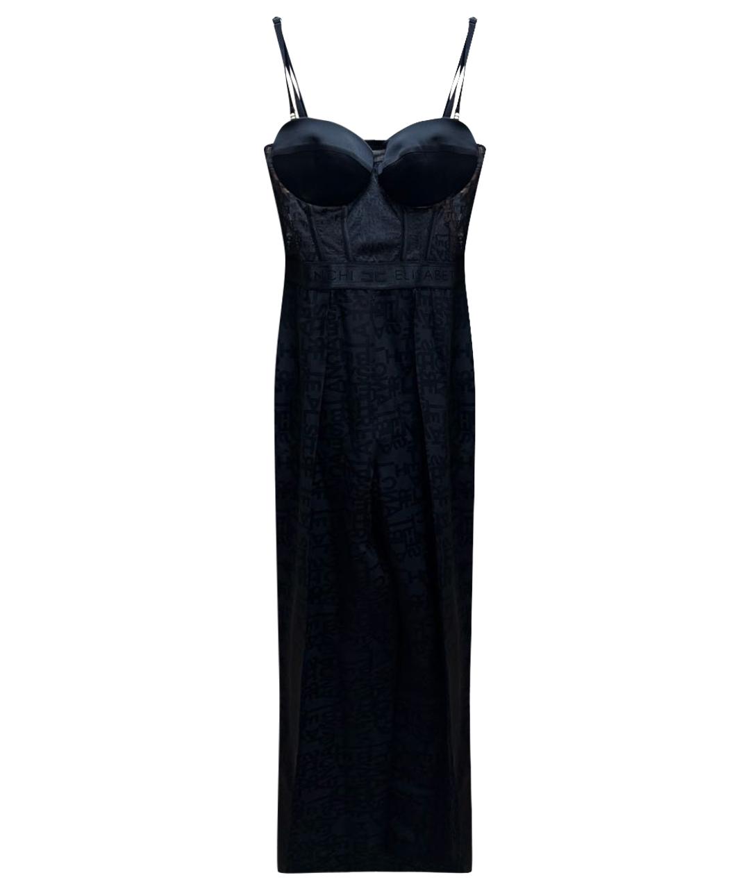 ELISABETTA FRANCHI Черный шелковый комбинезон, фото 1