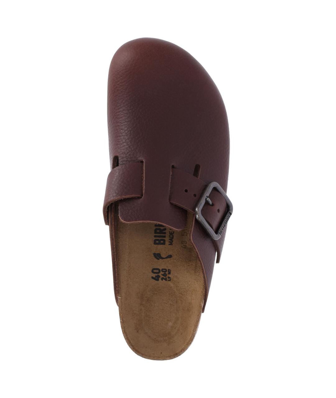 BIRKENSTOCK Коричневые кожаные сандалии, фото 5