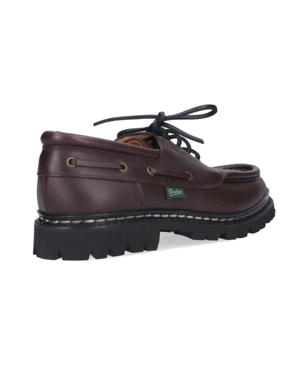 PARABOOT Коричневые кожаные низкие ботинки, фото 4