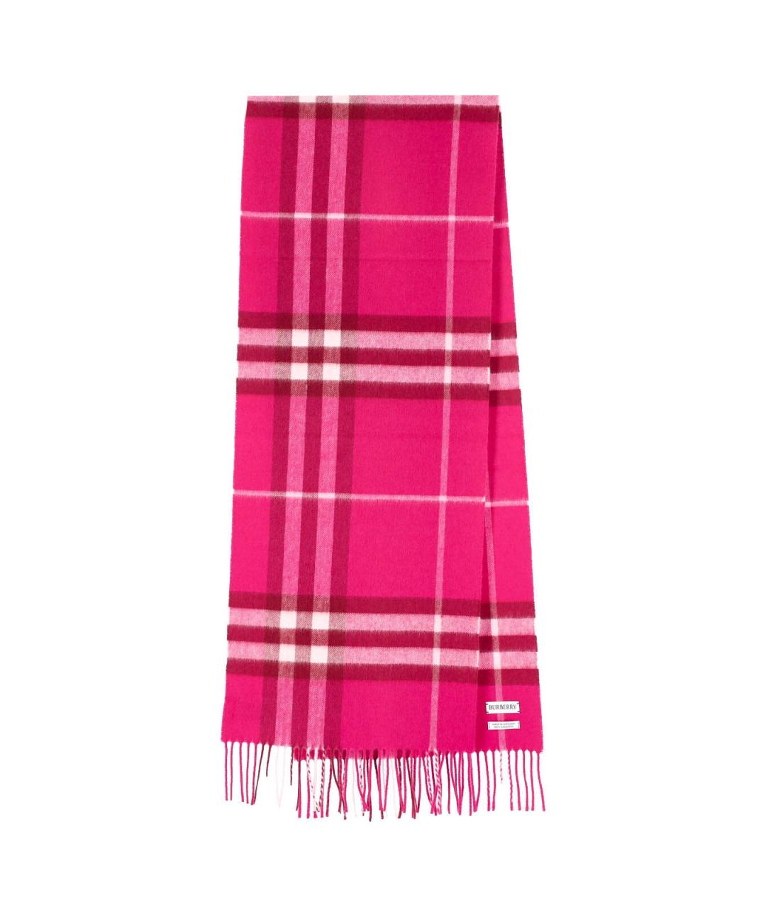 BURBERRY Розовый кашемировый шарф, фото 1