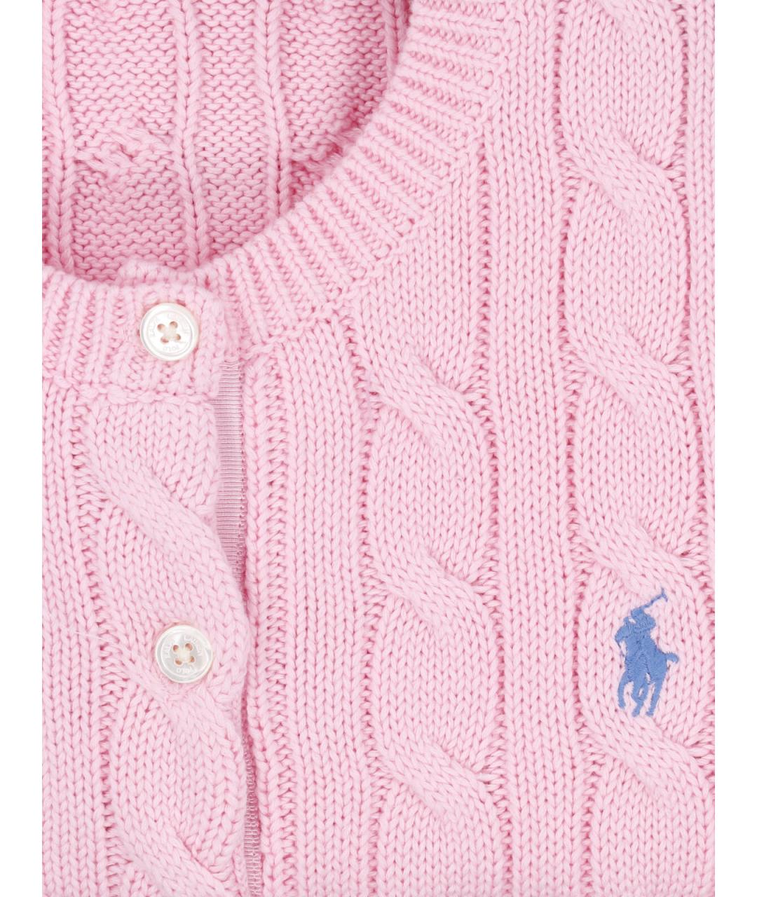 POLO RALPH LAUREN Розовый кардиган, фото 3