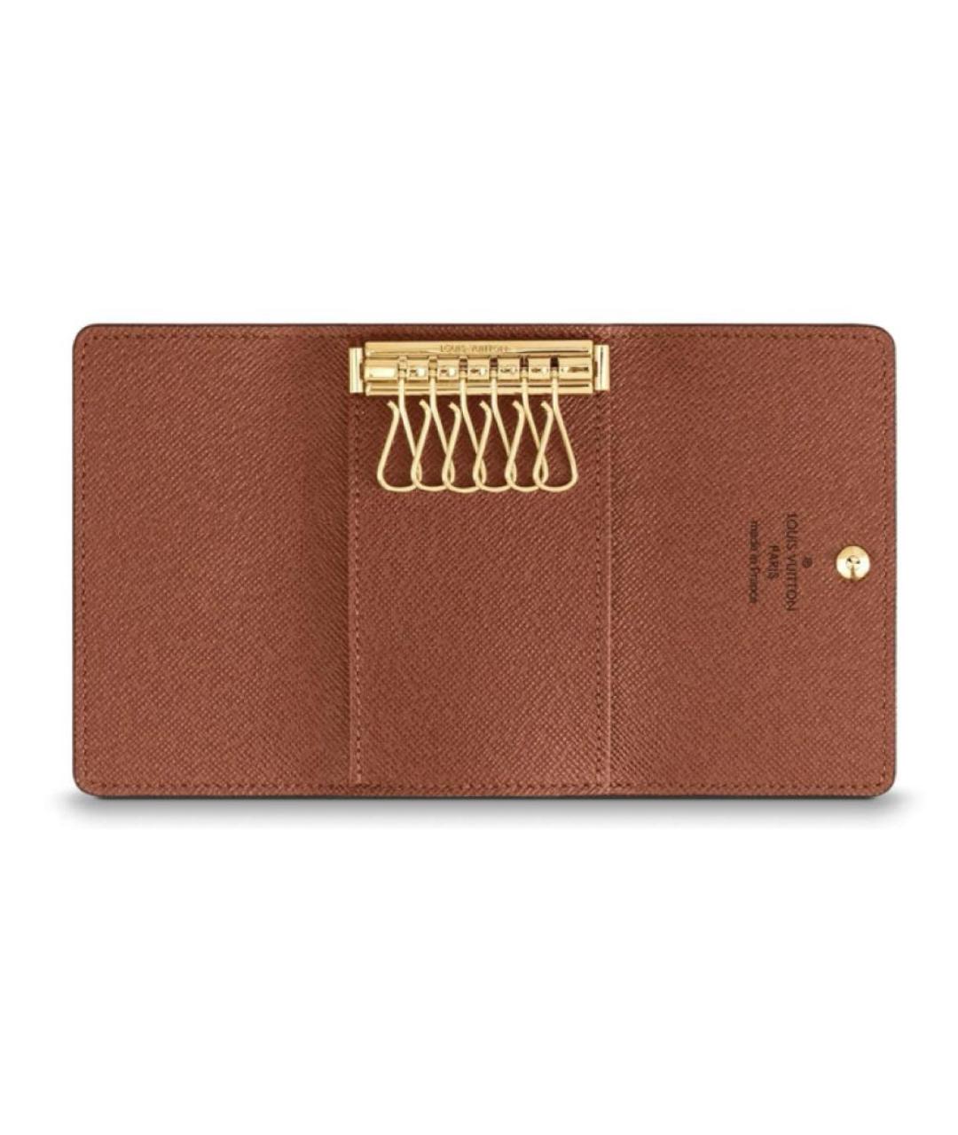 LOUIS VUITTON Коричневая ключница, фото 3