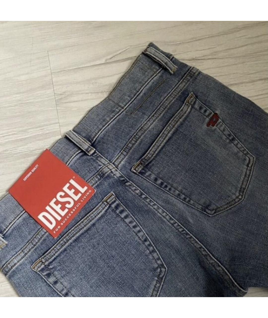 DIESEL Синие хлопковые джинсы скинни, фото 6