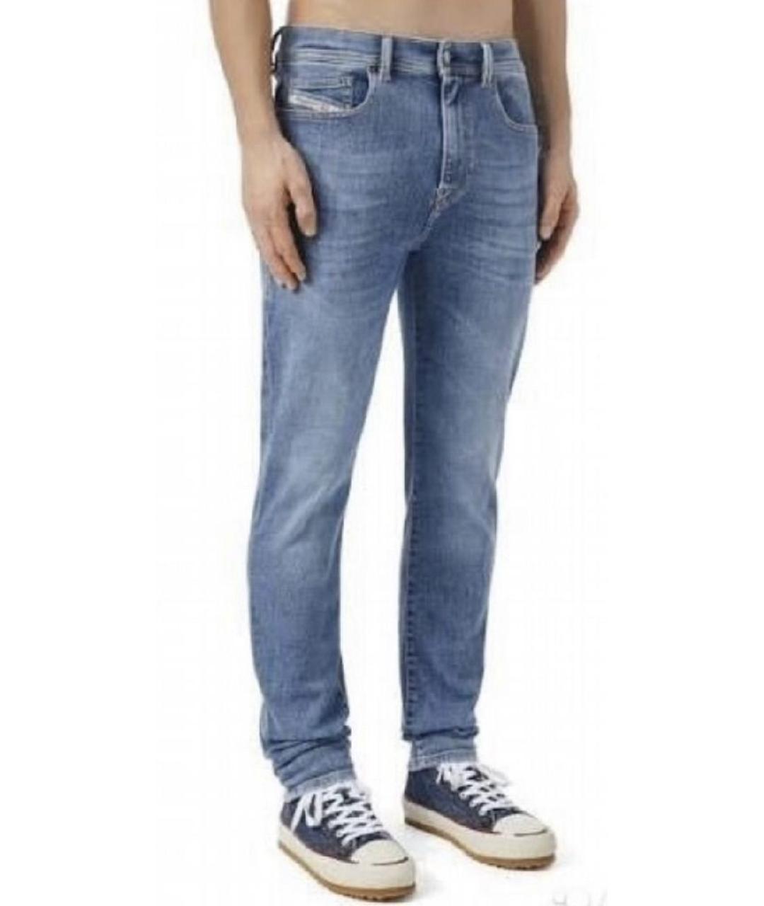 DIESEL Синие хлопковые джинсы скинни, фото 4