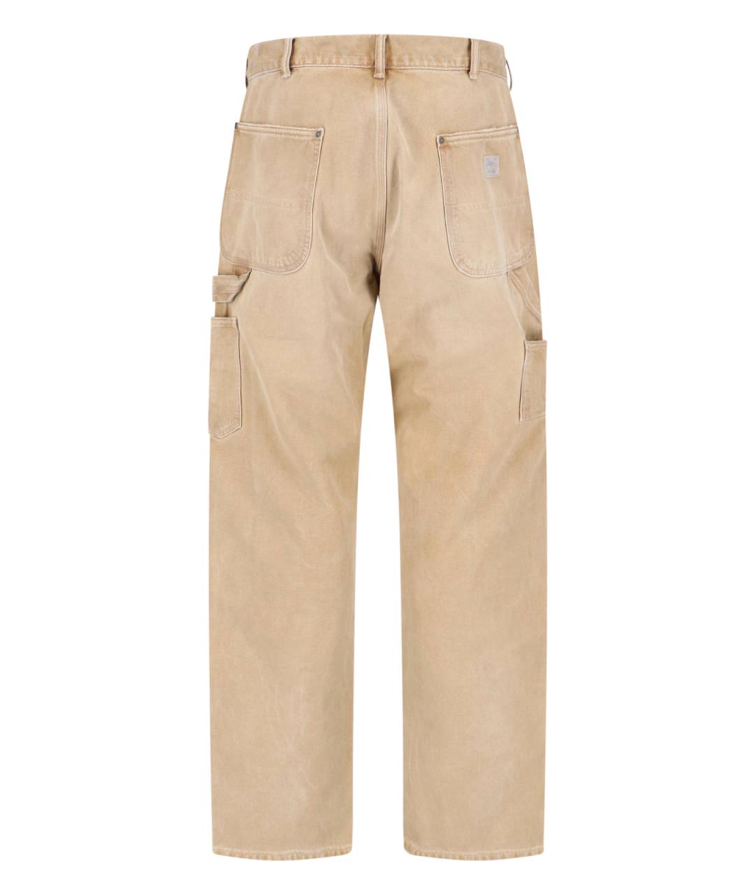 POLO RALPH LAUREN Бежевые хлопковые повседневные брюки, фото 2