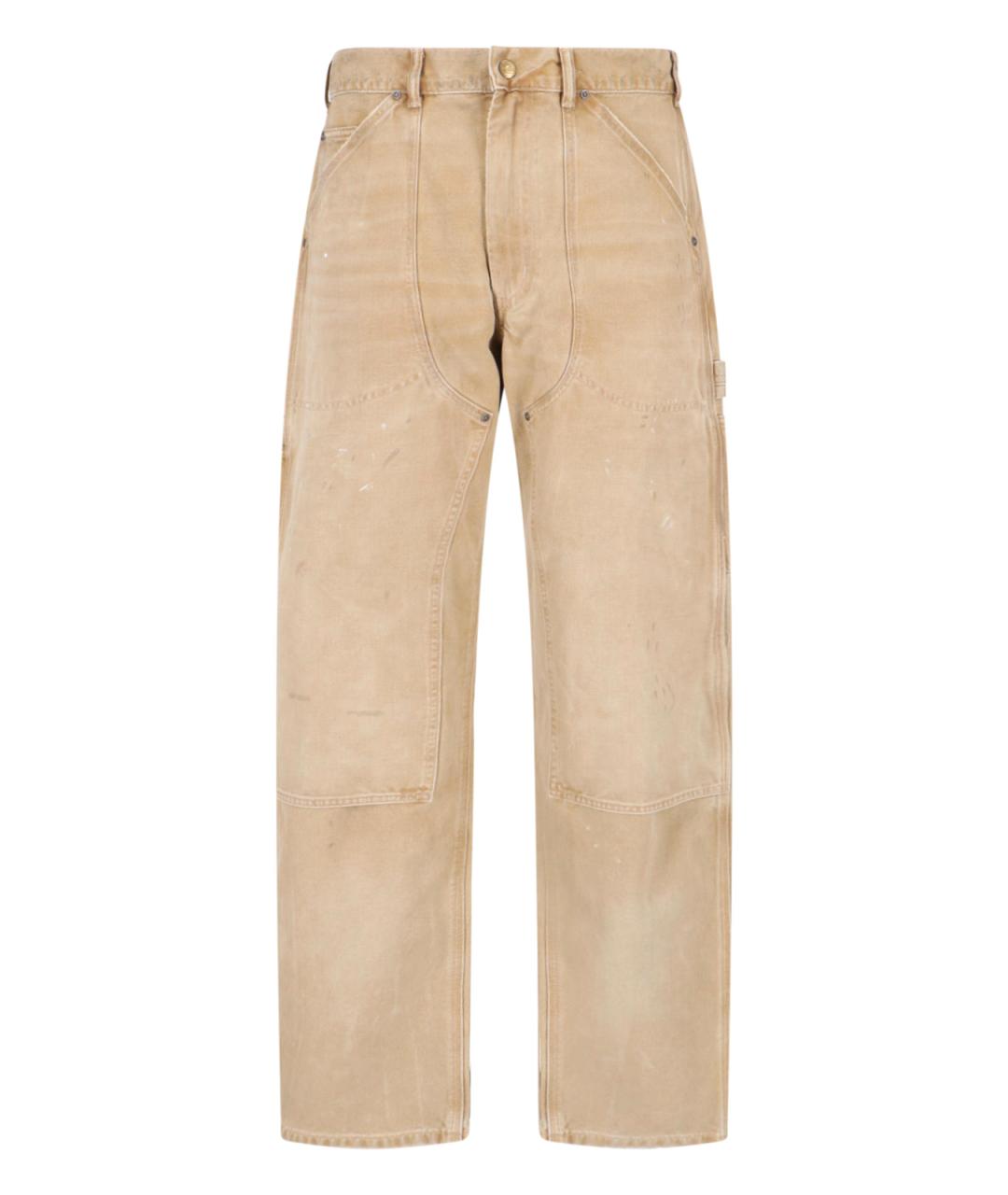 POLO RALPH LAUREN Бежевые хлопковые повседневные брюки, фото 1