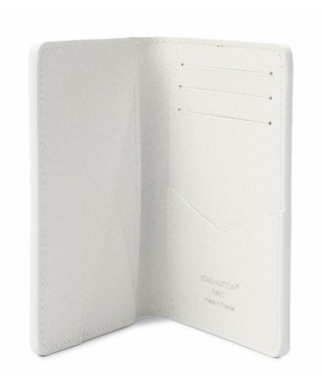 LOUIS VUITTON Белый кожаный кардхолдер, фото 3