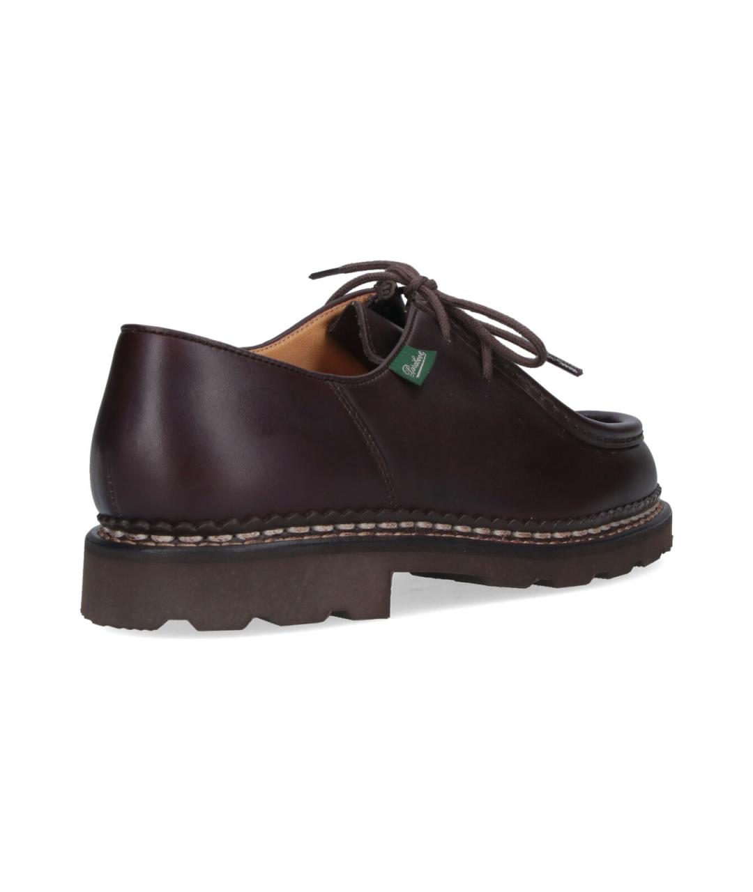 PARABOOT Коричневые кожаные низкие ботинки, фото 4