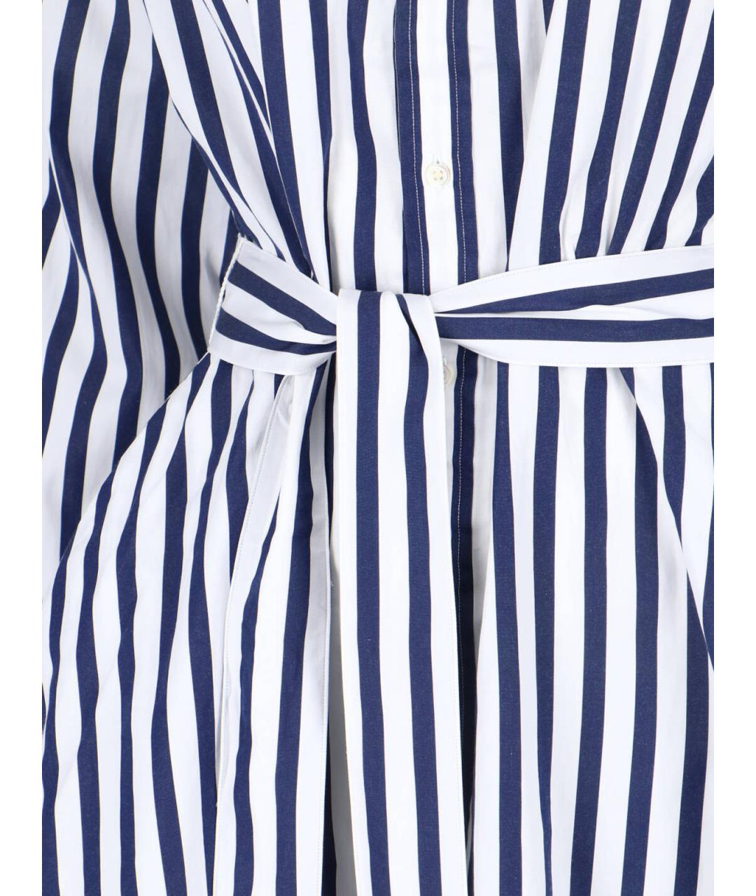 POLO RALPH LAUREN Синее хлопковое повседневное платье, фото 4