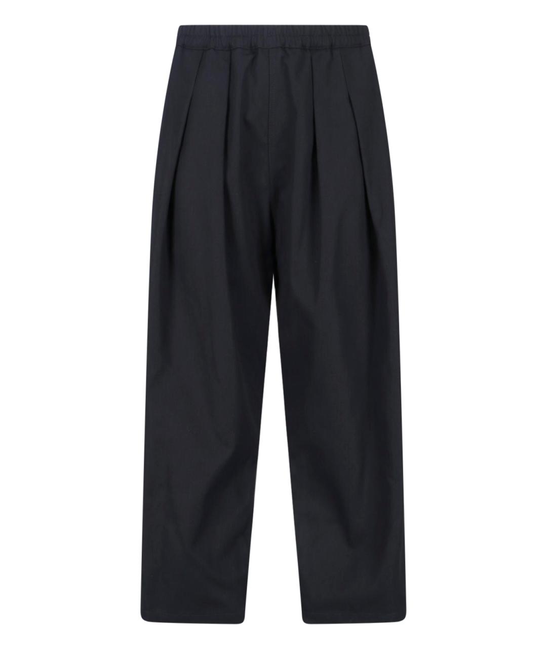 MAISON MARGIELA Черные полиэстеровые повседневные брюки, фото 1