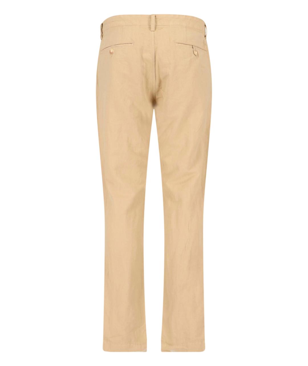 POLO RALPH LAUREN Бежевые повседневные брюки, фото 2