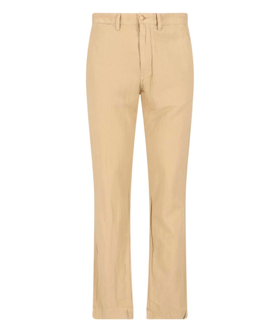POLO RALPH LAUREN Бежевые повседневные брюки, фото 1