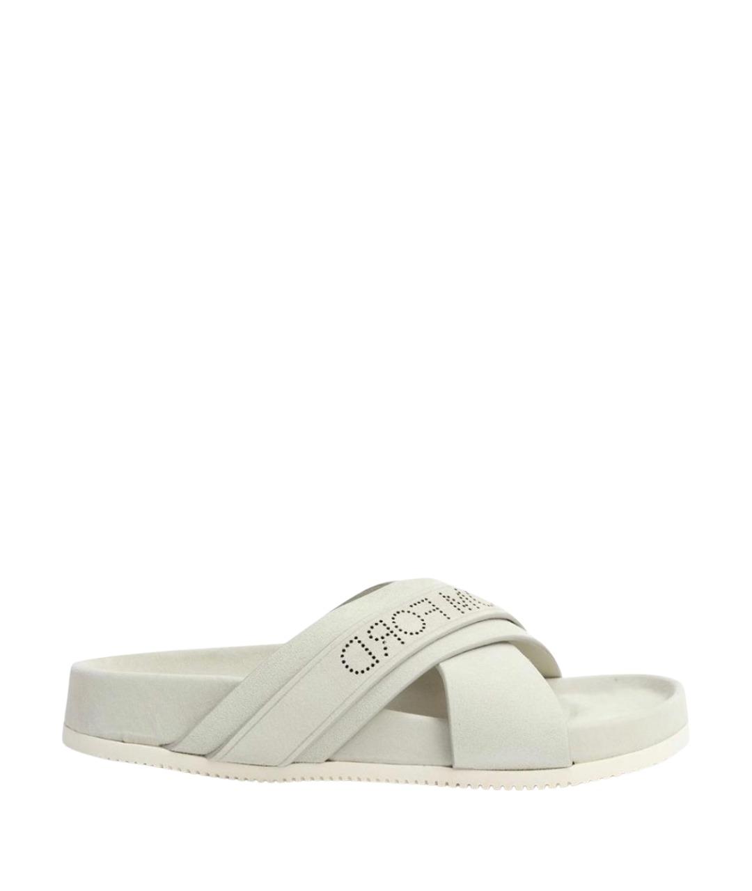 TOM FORD Серые замшевые шлепанцы, фото 1